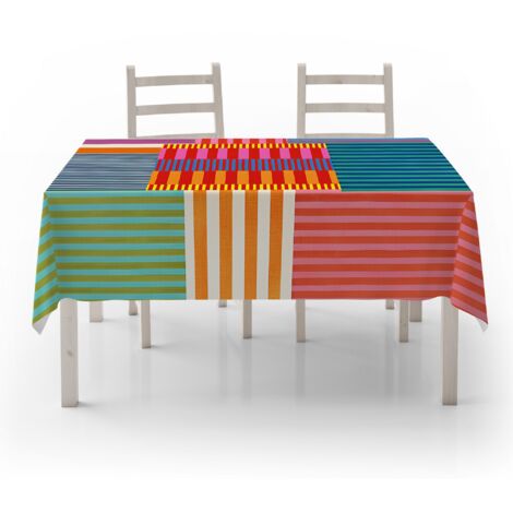 Nappe Nappe 140 Cmx220 Cm Multicolore Ironable (1/4)