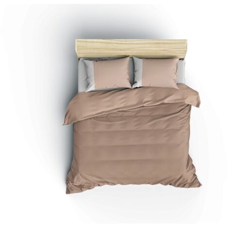 Housse de couette, housse de couette, linge de lit Set 100% Coton Mink Cream (1/2)