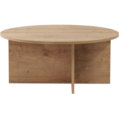 Table basse ronde en bois ø90cm - Bois clair - Soho