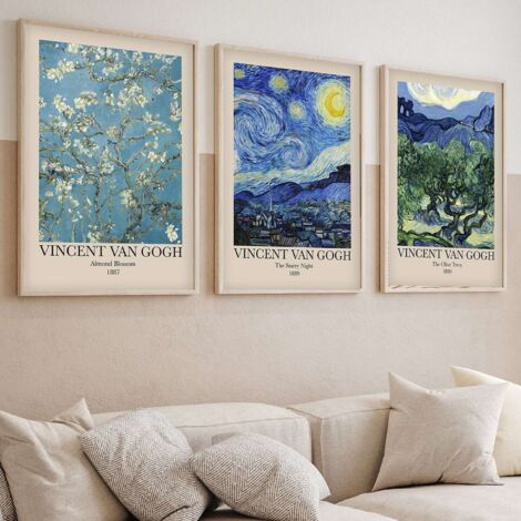 Peinture decorative encadree en mdf 3 pieces huhu269 - 50 x 70 88648848 88648848 88648848 88648848 (1/3)