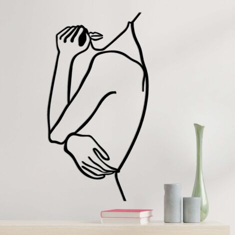 Décoration murale en métal Woman Modèle 5 (1/5)