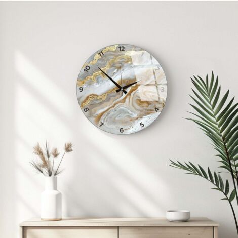 Horloge murale decorative en verre huhu351 - 40 x 40 88650041 88650041 88650041 88650041 (1/2)