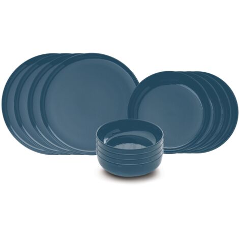 service de table Set 100% Porcelaine Bleu foncé (1/5)