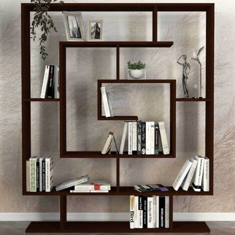 Étagère bibliothèque Dontan L125cm Bois foncé