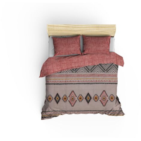 Housse de couette, housse de couette, linge de lit Set 100% Coton (1/2)