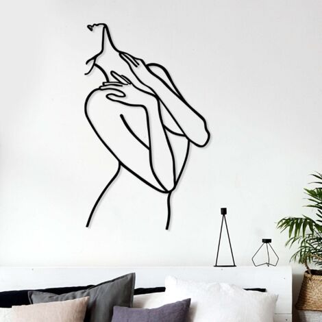 Décoration murale en métal Woman Modèle 2 (1/5)