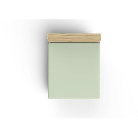 Ranforce Double XL Fitted Sheet (ES) 140 x 200+30 cm 100% Coton Vert clair (1/3)