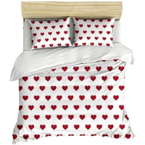 Housse de couette, housse de couette, linge de lit Set Blanc (1/3)