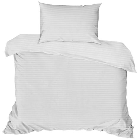 Housse de couette, housse de couette, linge de lit Set Blanc (1/5)