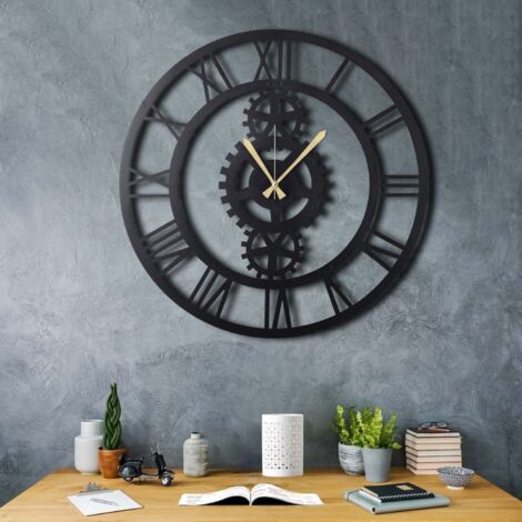 Horloge murale decorative en metal gear xl 88646269 88646269 88646269 88646269 (1/5)