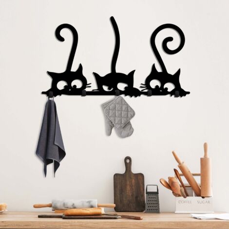 Crochet mural en metal chats caches 88646770 88646770 88646770 88646770 (1/5)