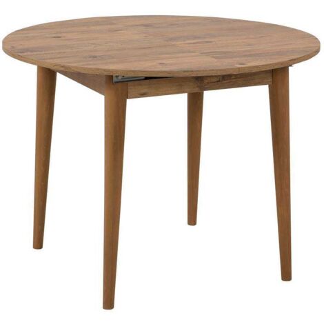 Hanah Home – Table extensible 100-139 cm avec pieds en bois massif – Panneaux mélaminés – Idéale pour repas en famille – Design élégant (1/5)