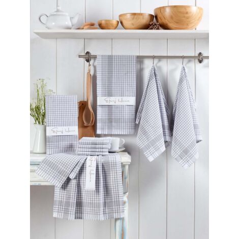 Ensemble de serviettes de toilette 10 pieces potikareli - gris 88647750 88647750 88647750 88647750 (1/5)