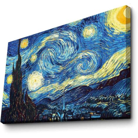 Toile décorative The starry night 100 x 70 cm (1/4)