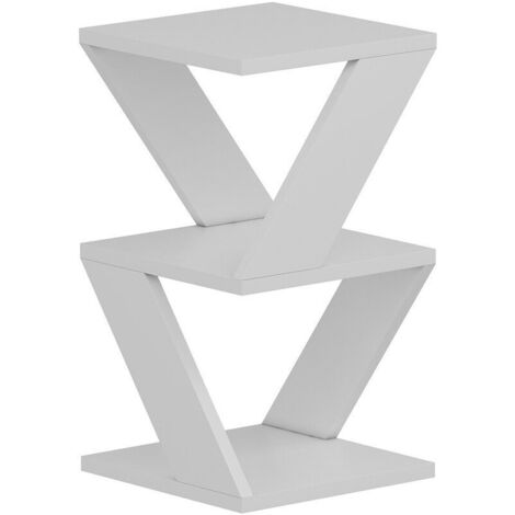 Cotecosy – Bout de canapé en aggloméré – Dimensions 30x30x50 cm – Panneaux de particules 100 % mélaminés – Idéal pour petits espaces