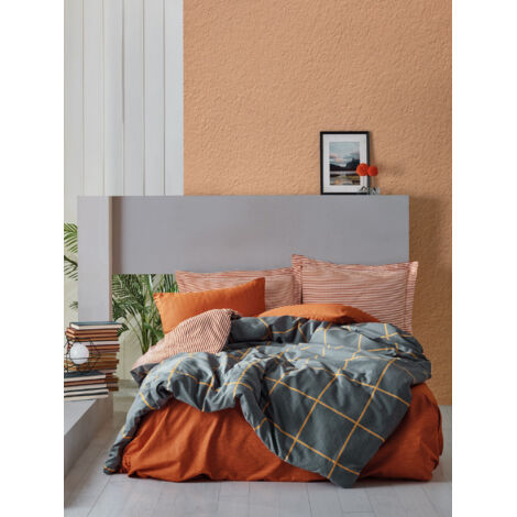 Housse de couette, housse de couette, linge de lit Set 100% Coton (1/2)