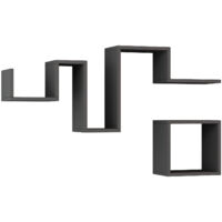 étagère murale, étagère de rangement Shelf Anthracite
