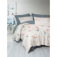 Housse de couette, housse de couette, linge de lit Set Bleu