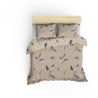 Housse de couette, housse de couette, linge de lit Set Cream Gris