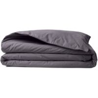 Ranforce King Quilt Cover (FR) 100% Coton RANFORCE Gris foncé