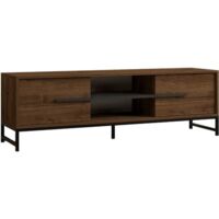 Meuble TV, table TV, lowboard Stand Noyer