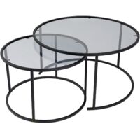 Table basse, table de salon, table d'appoint Set Noir