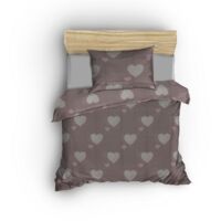 Housse de couette, housse de couette, linge de lit Set Dusty Rose Blanc