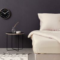 Satin King Fitted Sheet (ES) 160 x 200+30 cm 100% Coton SATIN Cream 125 gr/m²