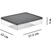 Ensemble de boîtes de rangement Set Anthracite