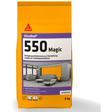 SikaWall-550 Magic 3kg Design-Wandspachtelmasse