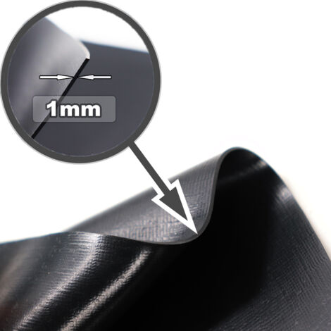 Produktbild von PVC-Teichfolie HEISSNER 0,5 Mm, 2 X 3 M, Schwarz