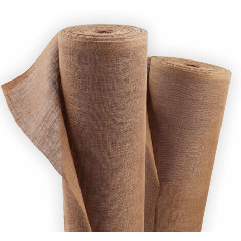 80m x 1m Jutegewebe 305g/m² Jutematte Gartenjute Jute Stoff Sackleinen