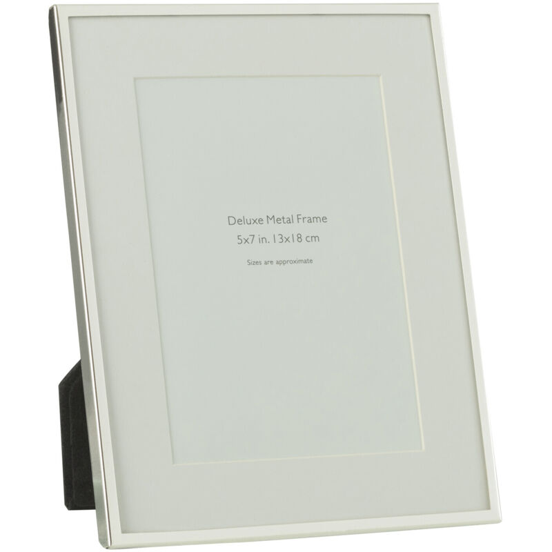 Cadre Photo Métal Bord Fin - Format 20x25cm, Design épuré Noir