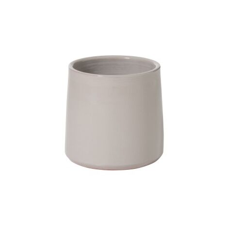 Cache-pot En Céramique - J-LINE - 16x16x14 Cm - Blanc - Jardin