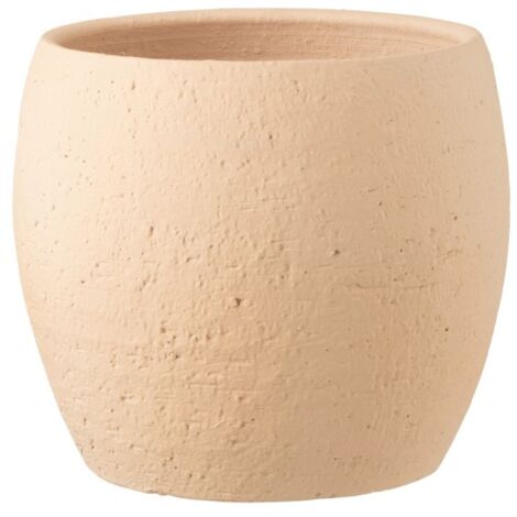 Cache-pot décoratif texture rugueuse beige – 5 po H - 27-SANDY-138-BEIGE main image 0