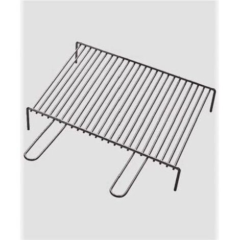 Griglia Per Barbecue Da Camino 67x40 Cm - Manici Richiudibili, Acciaio Resistente, Per Arrostire All'Aperto - Foto 8