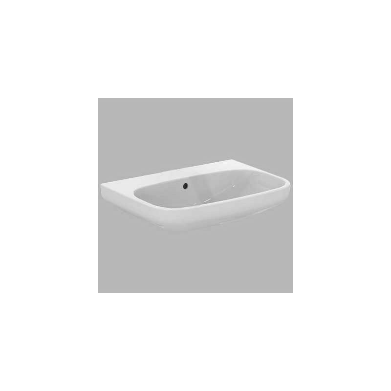 Lavabo in ceramica monoforo 45x37 cm salvaspazio