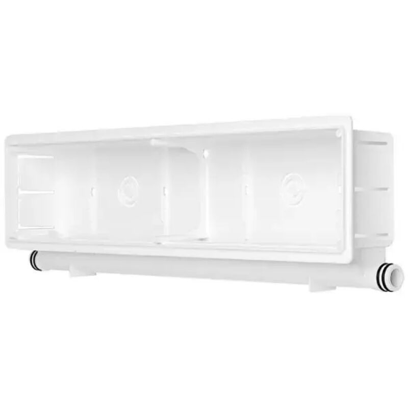 Vassoio Raccogligocce Per Condizionatore – Acciaio Inox, 40x40 Cm, Con Tubo Di Scarico 2 Metri