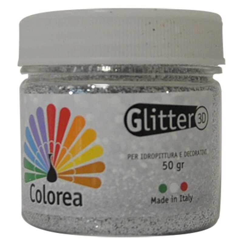 GLITTER IN POLVERE gr.50 - colore argento