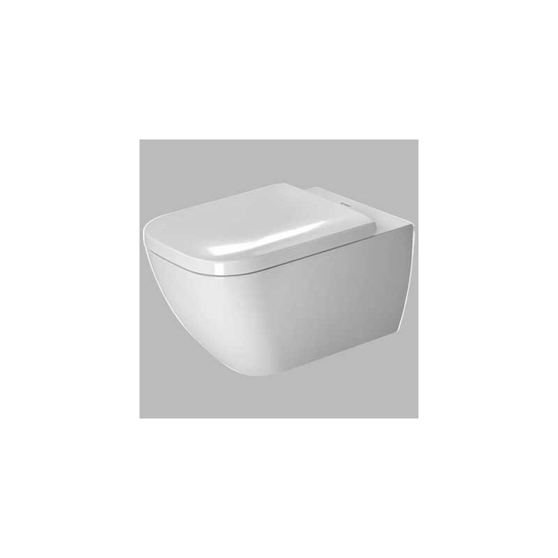 Sanitario WC Sospeso Quadrato con Sedile WC - Design Senza Brida - Exton