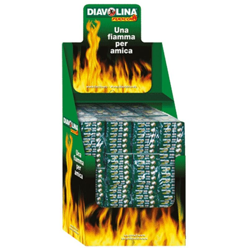 ESPOSITORE DIAVOLINA ACCENDIFUOCO 40 CUBI 240 cf. (terra) cm.39 x 59 x h.95