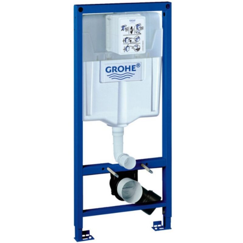 Grohe Rapid SLX 39596000 Modulo Installazione Per WC Sospeso - Altezza 1.13m, Cassetta Sciacquo GD2, Predisposizione Acqua Ed Elettrica Per Shower Toilet - 2