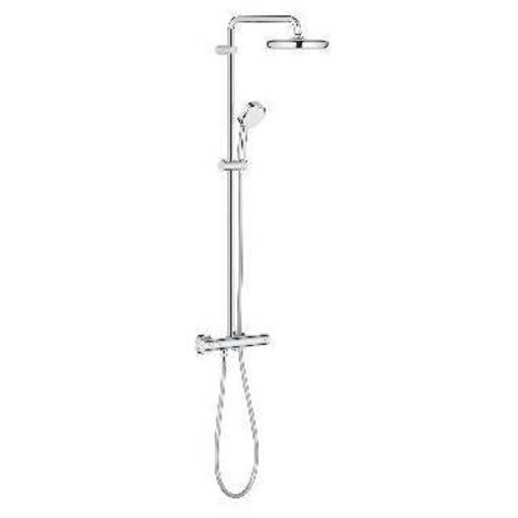 COLONNA DOCCIA CON MISC.TERMOSTATICO ESTERNO NEW TEMPESTA COSMO Cromo - Soffione D. 210 mm GROHE