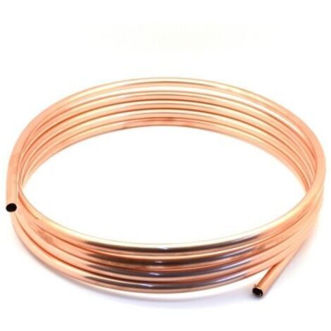 ROTOLO TUBO IN RAME GREZZO DA MT. 5 Misura: Diam. 10