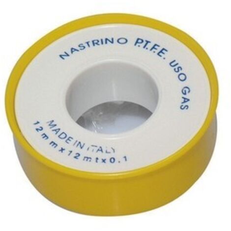 NASTRO PTFE TEFLON PROFESSIONALE MT. 12 GAS mm. 12 DH