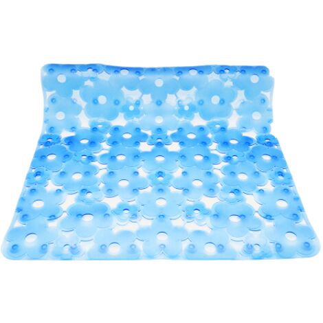 TAPPETO ANTISCIVOLO PER DOCCIA MOD. MARGHERITA CM 52x52 Blu DH (1/2)