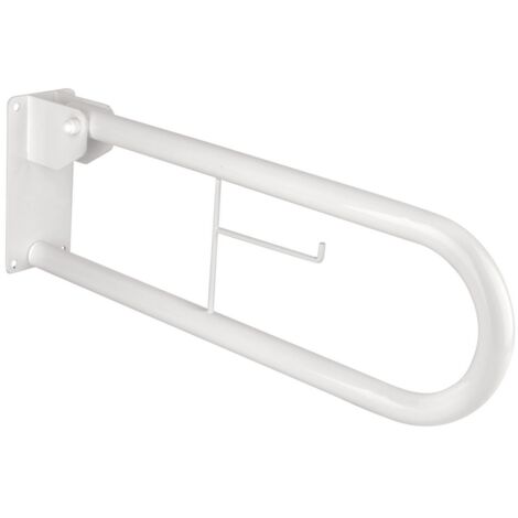 BARRA DI SOSTEGNO RIBALTABILE CON PORTA ROTOLO S.ZA SUPPORTO cm 70 (1/5)