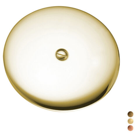 PIASTRA PAVIMENTO IN OTTONE Diam. 150 - Bronzata PB