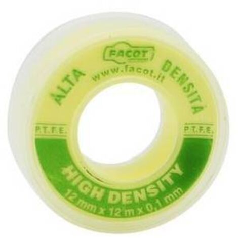 NASTRO P.T.F.E TEFLON ORO H 12 mm x 12 m FACOT