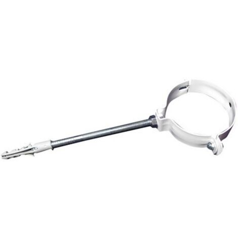 COLLARE PER FISSAGGIO DI TUBI FUMO VERNICIATO BIANCO Diam. 100